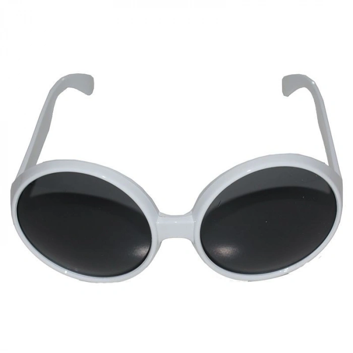 Mey İthalat®  80 li Yıllar Beyaz Renk Nostalji Yeşilçam Parti Gözlüğü