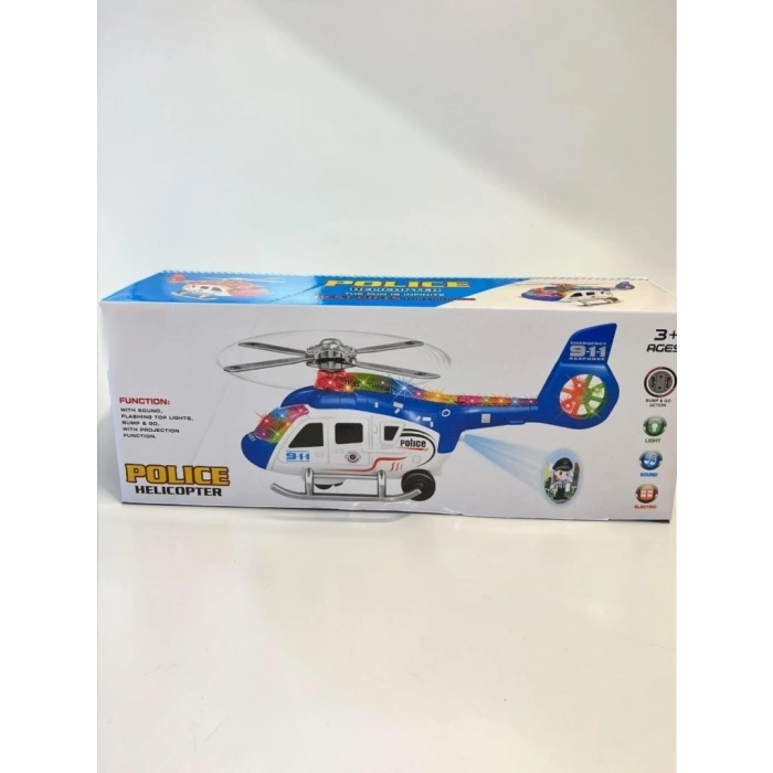Mey İthalat® 8814 SESLİ IŞIKLI ÇARP DÖN HELİKOPTER-KRS
