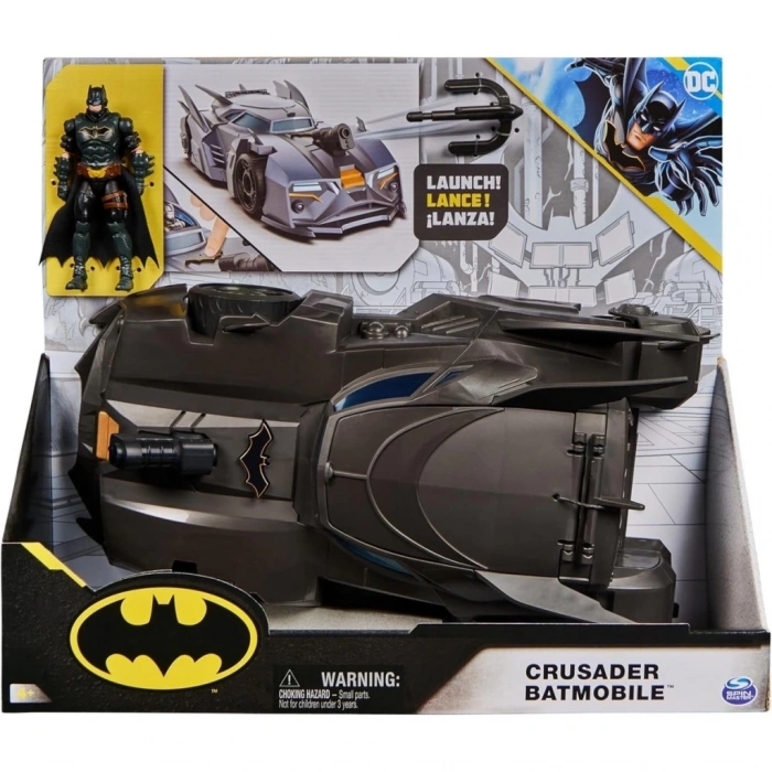 Mey İthalat®  Batman Crusader Batmobil Aracı 10 cm