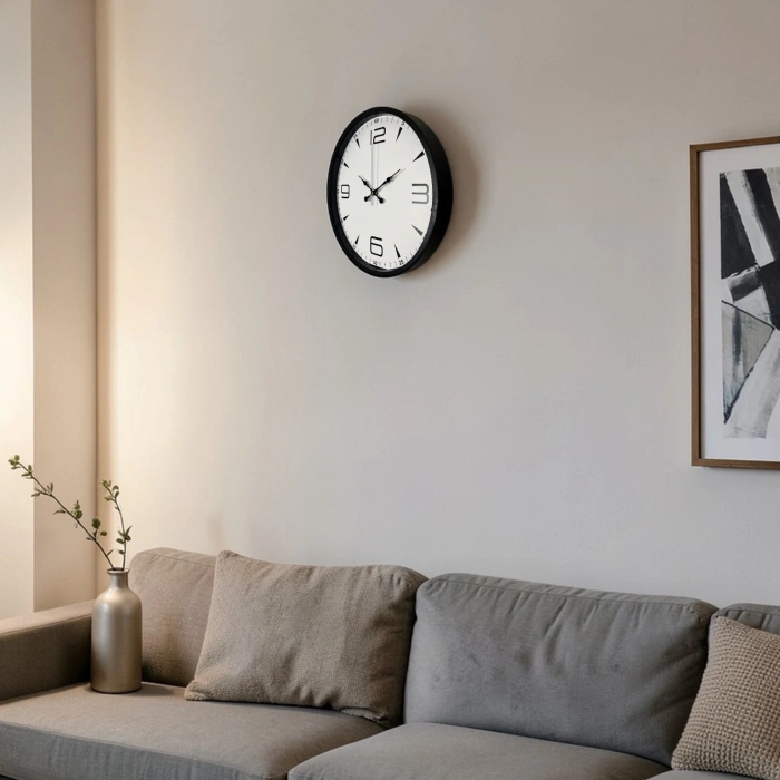 Mey İthalat® Black Classic 36 Cm Duvar Saati