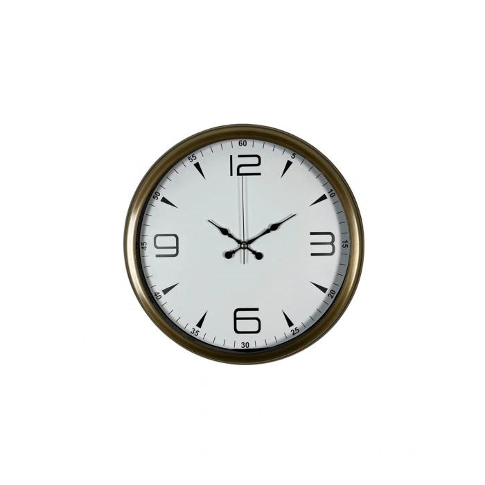 Mey İthalat® Bronze 40 Cm Metal Eskitme Duvar Saati