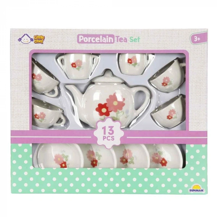 Mey İthalat® CH1501 PORSELEN ÇAY TAKIMI 13 PARÇA -SUN