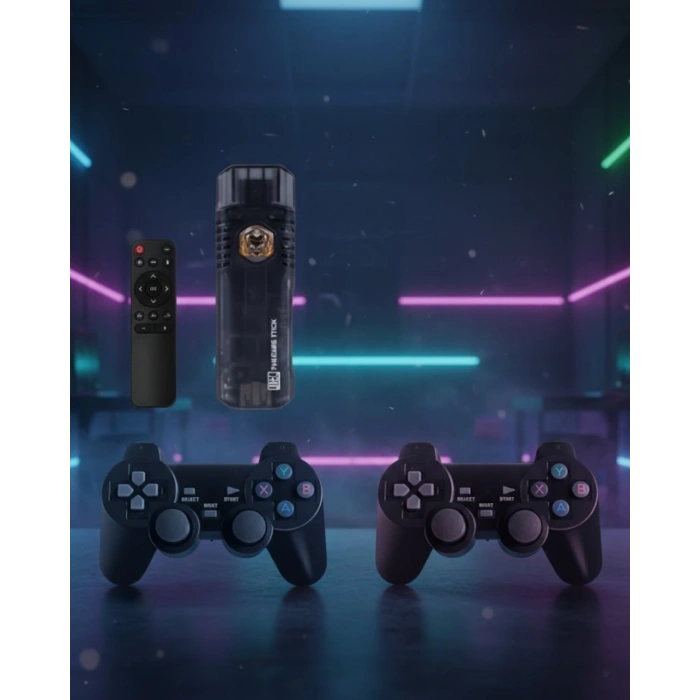 Mey İthalat® Çift Sistem Kablosuz Retro Oyun Konsolu HDMI Çıkış Android Uyumlu Gamepad Seti