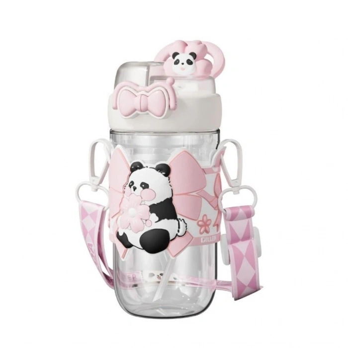 Mey İthalat® D2518 DILLER 580 ML BOYUN ASKILI TRITAN SU MATARASI