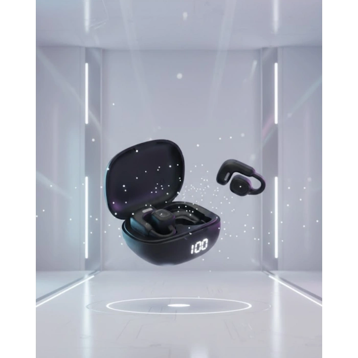 Mey İthalat® Dual Mikrofonlu Açık Kulak Kablosuz Kulaklık Net Görüşme