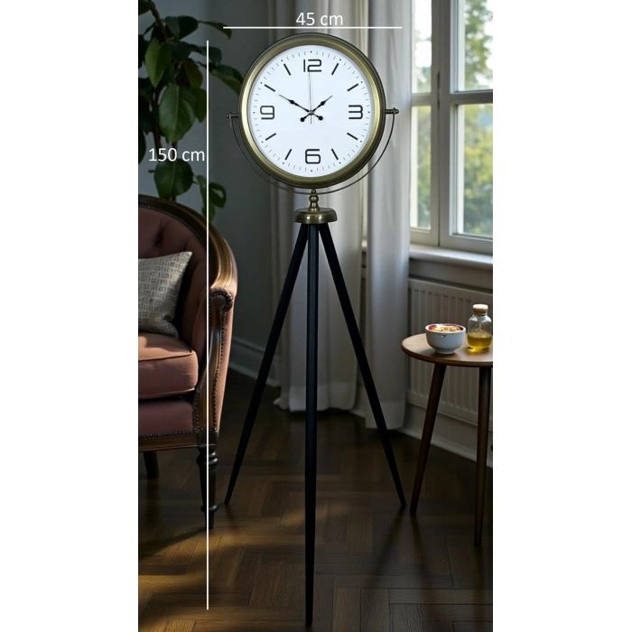 Mey İthalat® Elegant Vintage Tripod Ayaklı Saat
