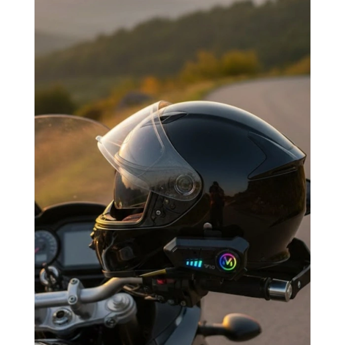 Mey İthalat® Eller Serbest Intercom Sistemi RGB Işıklı Ultra HD Ses