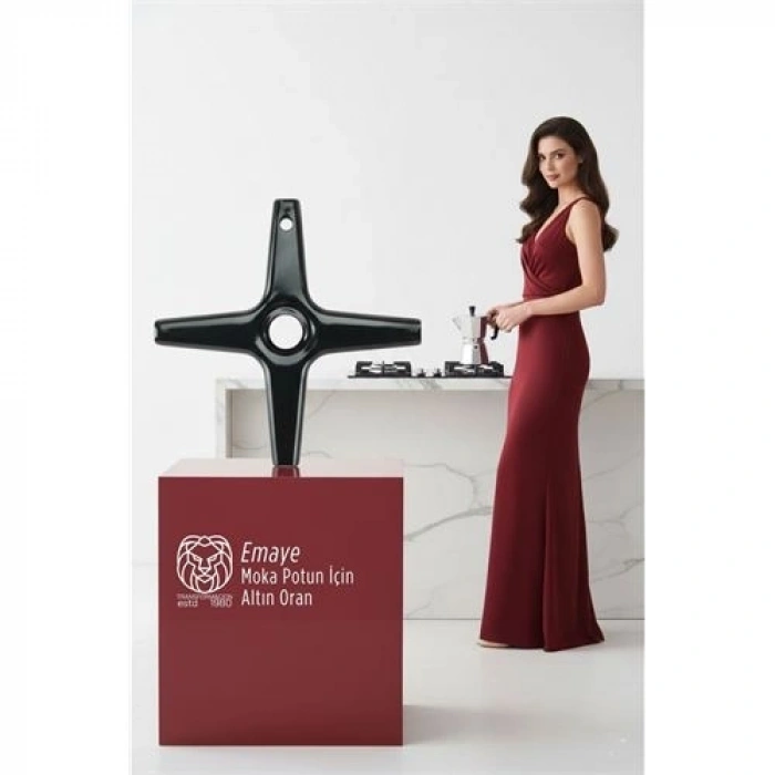 Mey İthalat® Emily Sterling Serisi Emaye Moka Pot ve Cezve Ocak Küçültücü - Kamp Yardımcısı