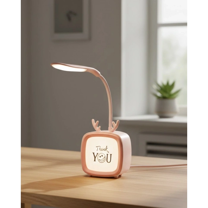 Mey İthalat® Esnek Gövdeli LED Masa Lambası Taşınabilir Gece Aydınlatması