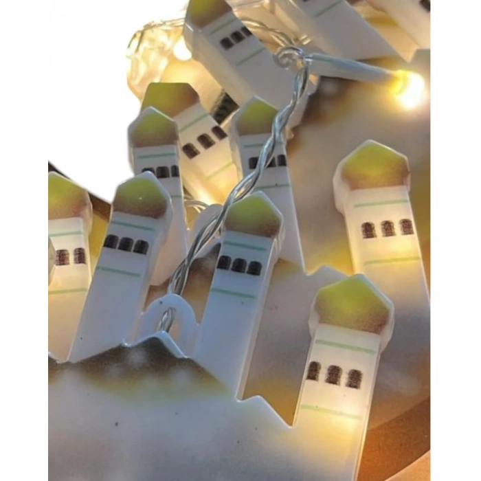 Mey İthalat® Ev İçi Ramazan LED Aydınlatma Saçağı 3 Metre Şık Tasarım