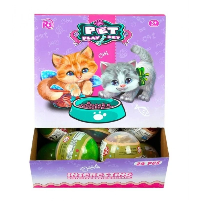 Mey İthalat® EVCİL HAYVAN TOP İÇİNDE YAVRU KEDİ-MGA