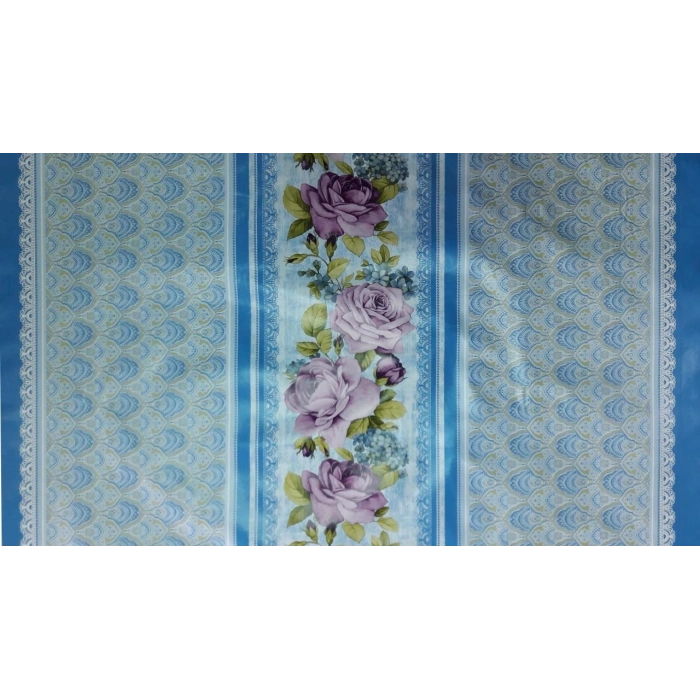 Mey İthalat® Florista Lisa Mavi Masa Örtüsü 1 Metre