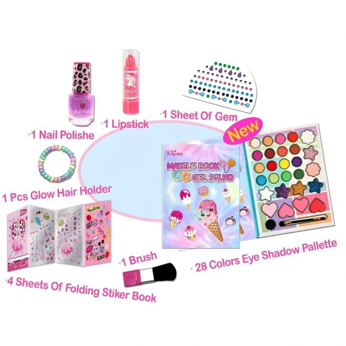 Mey İthalat®  Glitz Manikür ve Makyaj Seti