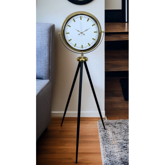 Mey İthalat® Gold Balance Tripod Ayaklı Saat