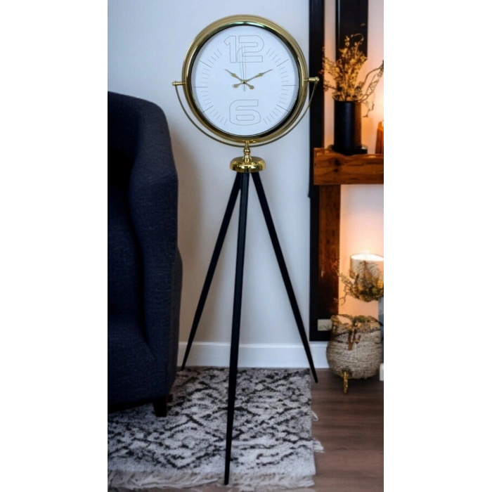 Mey İthalat® Gold Noble Radiance Tripod Ayaklı Saat