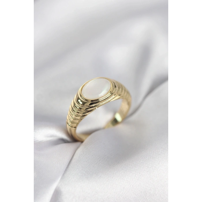 Mey İthalat® Gold Renk Vintage Model Kadın Yüzük