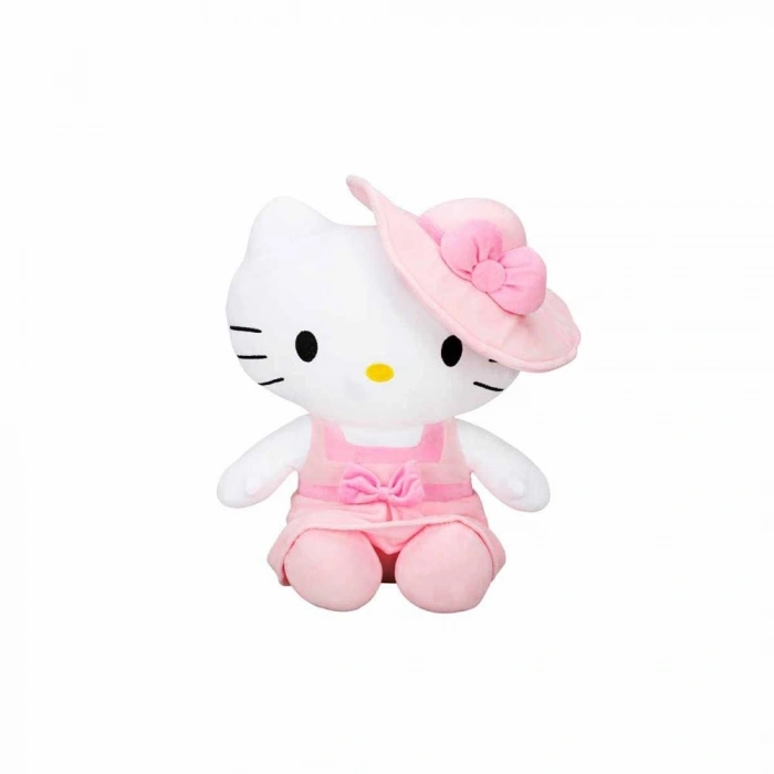 Mey İthalat® Hello Kitty Şapkalı Peluş Oyuncak 36 cm.1 Adet Fiyatıdır