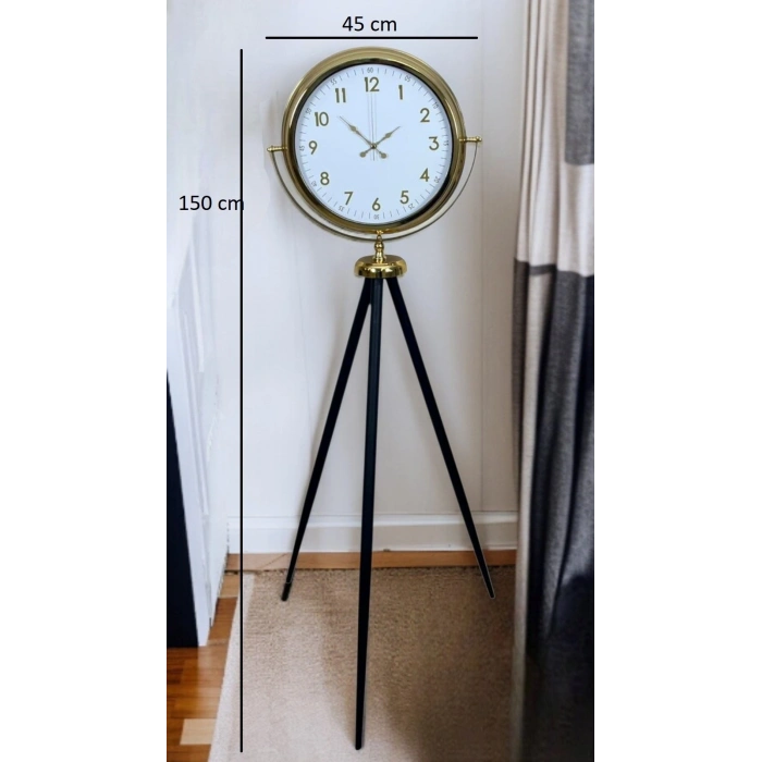 Mey İthalat® Heritage Gold Zarif Tripod Ayaklı Saat