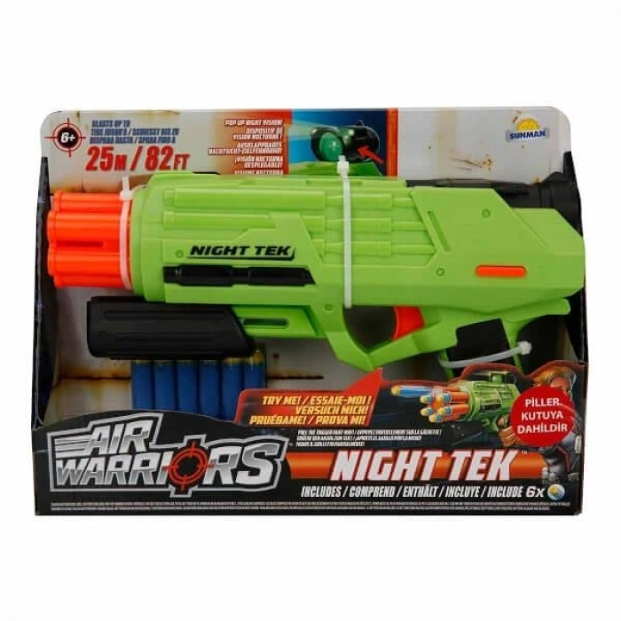 Mey İthalat® Işıklı Dürbünlü Air Warriors Night Tek Silah