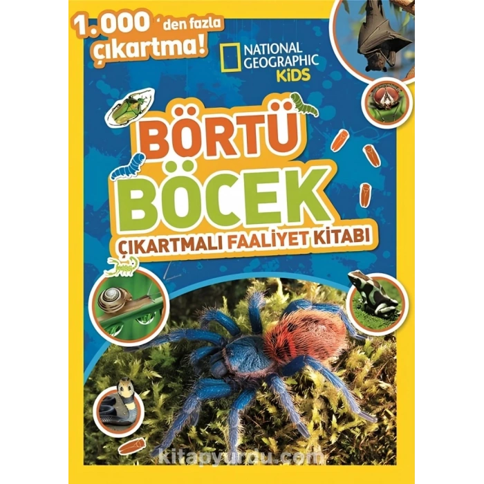 Mey İthalat®  Kids Börtü Böcek Çıkartmali Aktivite Kitabı
