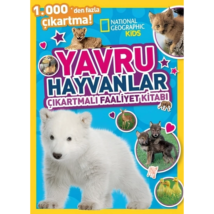 Mey İthalat®  Kids Yavru Hayvanlar Çıkartmalı Faaliyet Kitabı