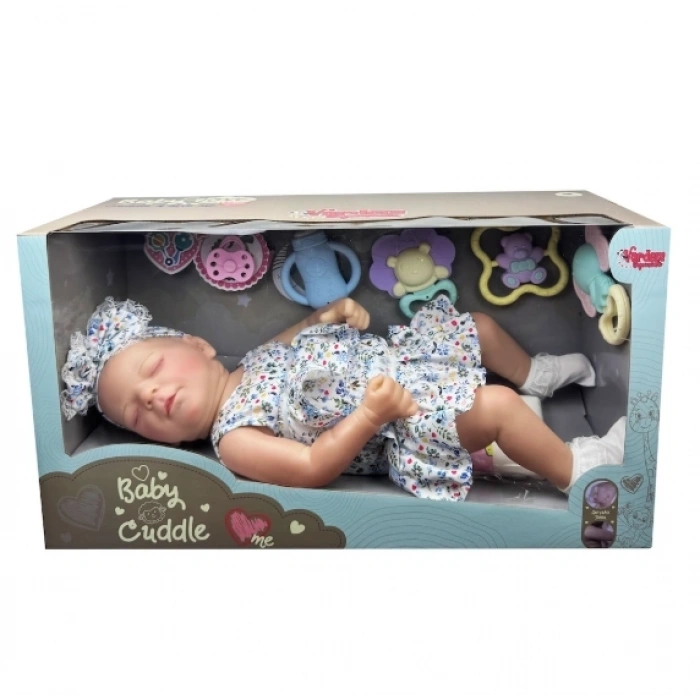 Mey İthalat® KNG-901-3,5902-1,4 KUTULU 43CM GERÇEKÇİ BEBEK -VRD