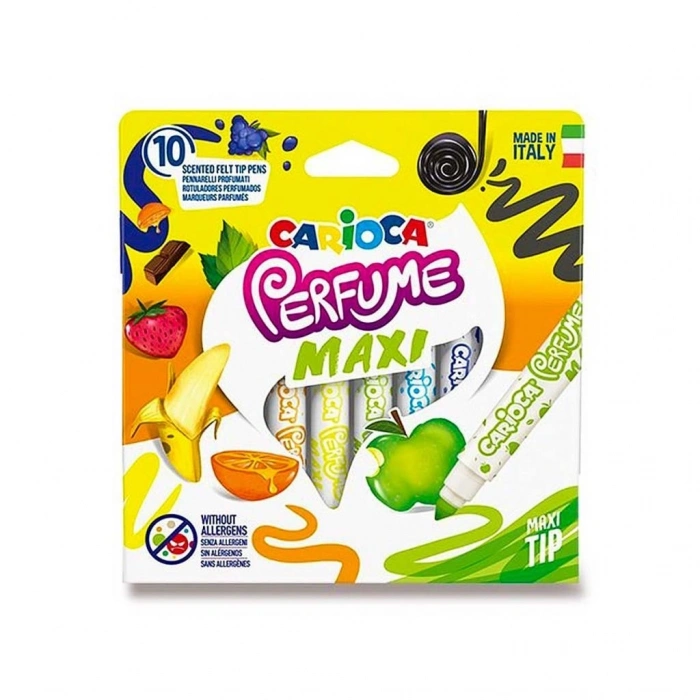 Mey İthalat®  Kokulu Jumbo Keçeli Boya Kalemi 10lu