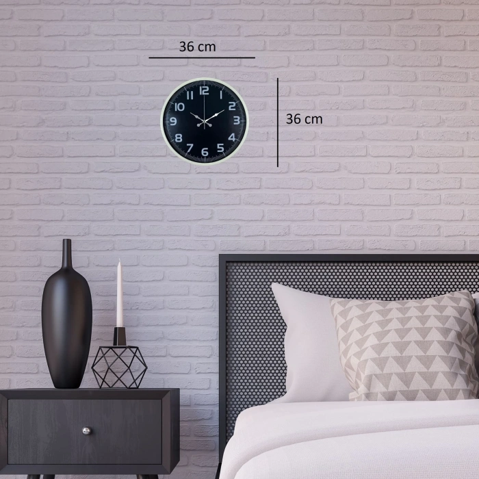 Mey İthalat® Krem 36 Cm Standart Duvar Saati