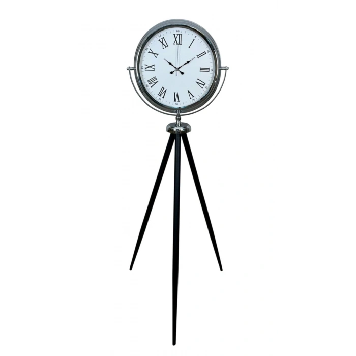Mey İthalat® Krom Asalet Tripod Ayaklı Saat