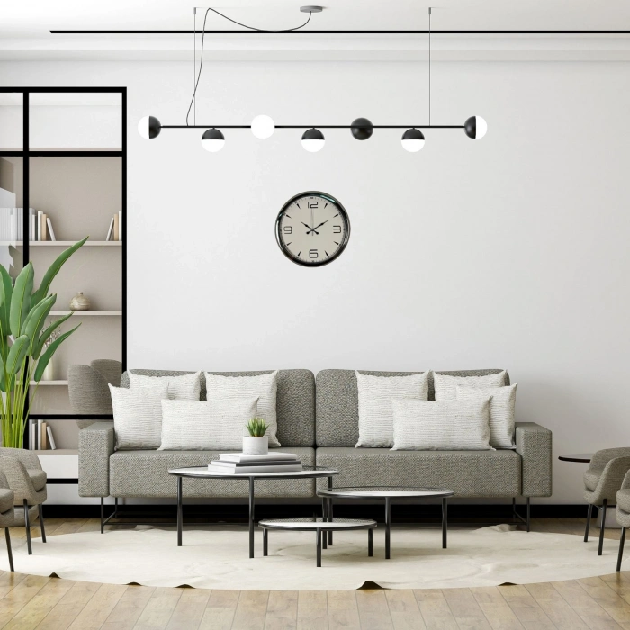 Mey İthalat® Krom Elegance 40 Cm Metal Duvar Saati