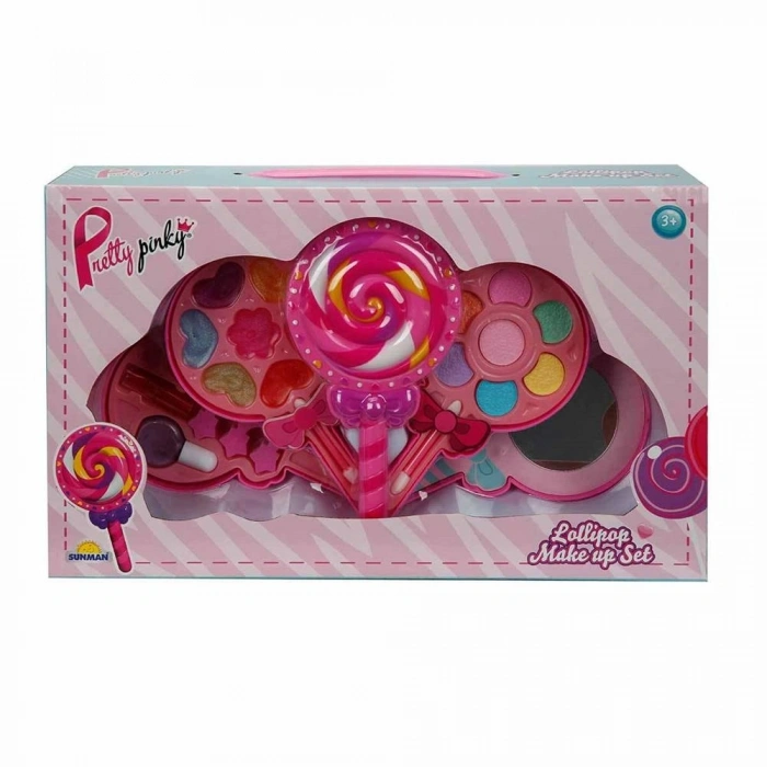 Mey İthalat® Lolipop Şekilli 4 Katlı Makyaj Güzellik Seti