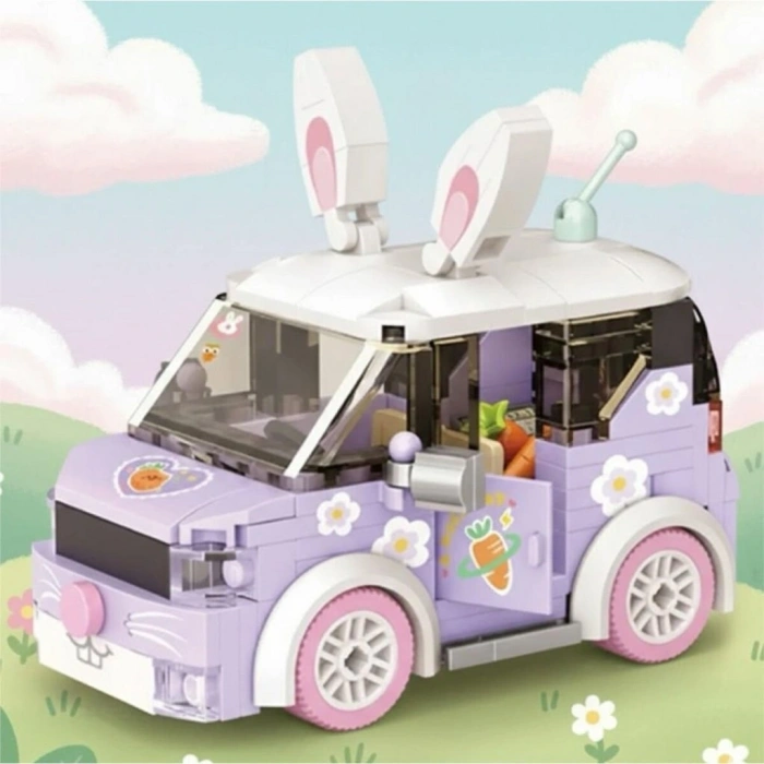 Mey İthalat® LZ-4208 LOZ TAVŞAN ARABASI 242 PARÇA BLOCK OYUNCAK