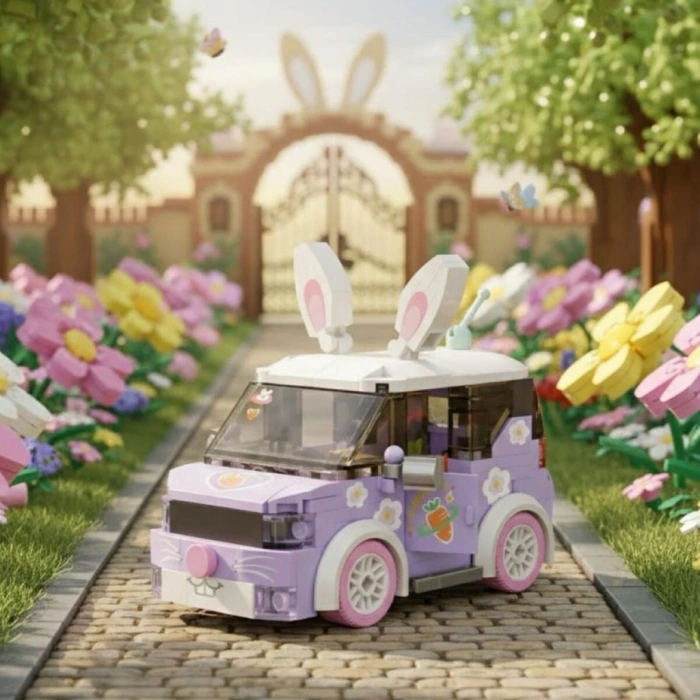 Mey İthalat® LZ-4208 LOZ TAVŞAN ARABASI 242 PARÇA BLOCK OYUNCAK