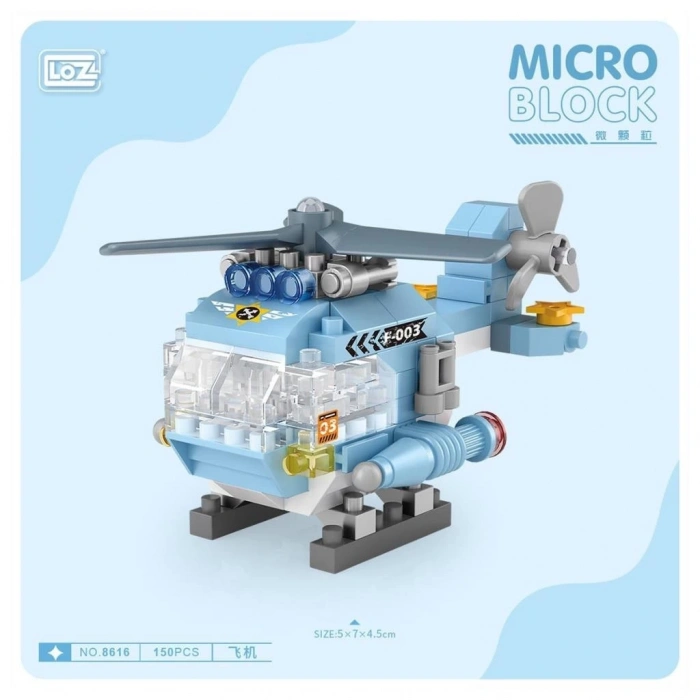 Mey İthalat®  LZ8616 LOZ Helikopter Blok Seti Mini Poşet -Vagon life