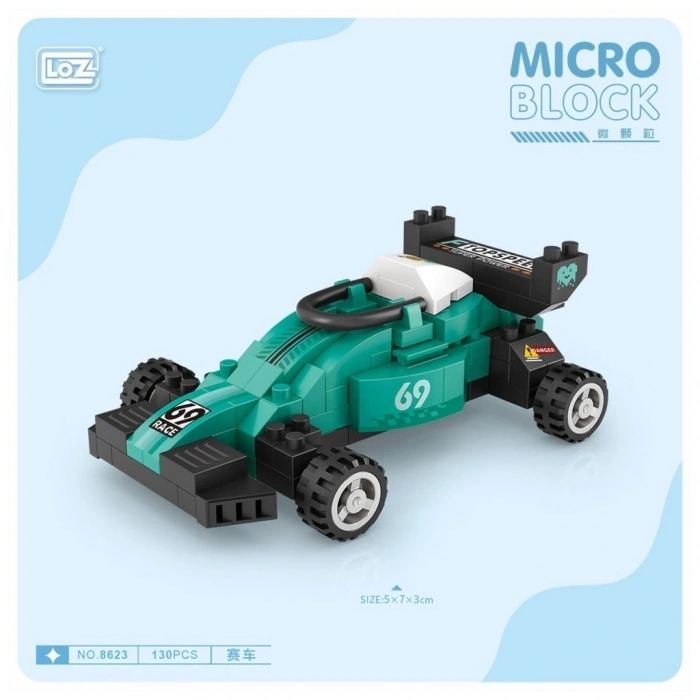 Mey İthalat®  LZ8623 LOZ Araba Blok Seti Mini Poşet -Vagon life