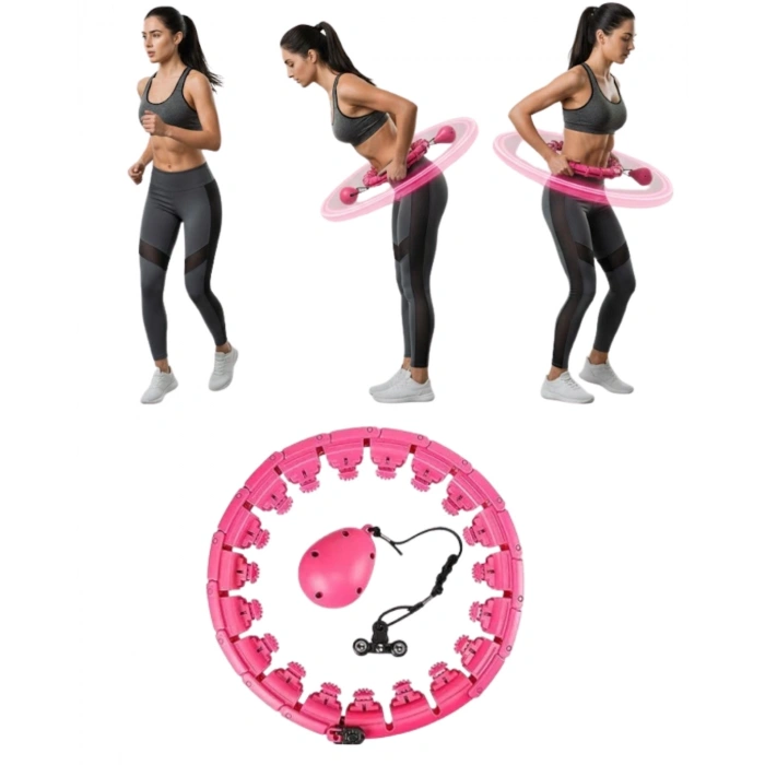 Mey İthalat® Masajlı Akıllı Hula Hoop Ayarlanabilir Fitness Çemberi