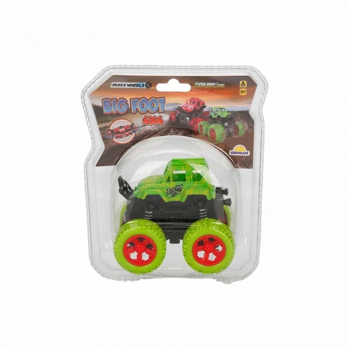 Mey İthalat® Maxx Wheels Big Foot 4x4 Sürtmeli Araba 1 adet