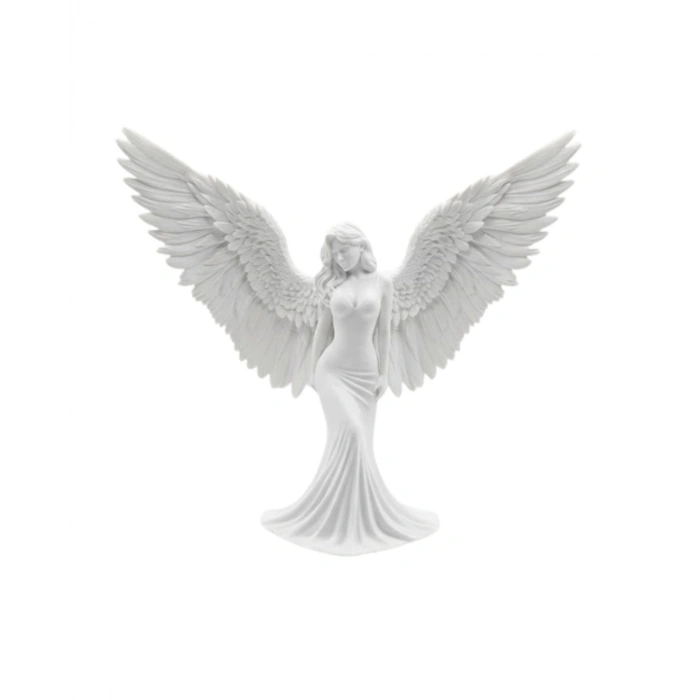 Mey İthalat® Minimalist Melek İnsan Figürlü 3D Heykel Dekoratif Biblo Ev Dekoru