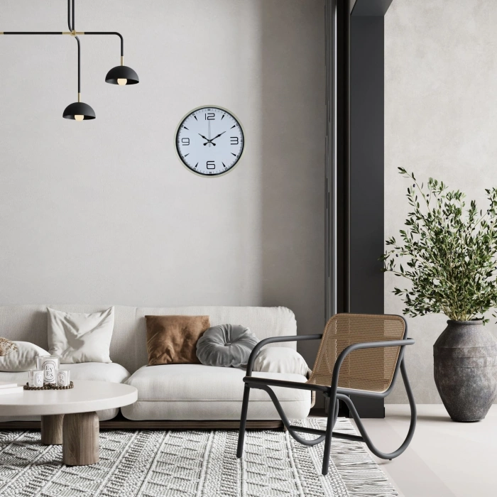 Mey İthalat® Natural Krem 36 Cm Duvar Saati