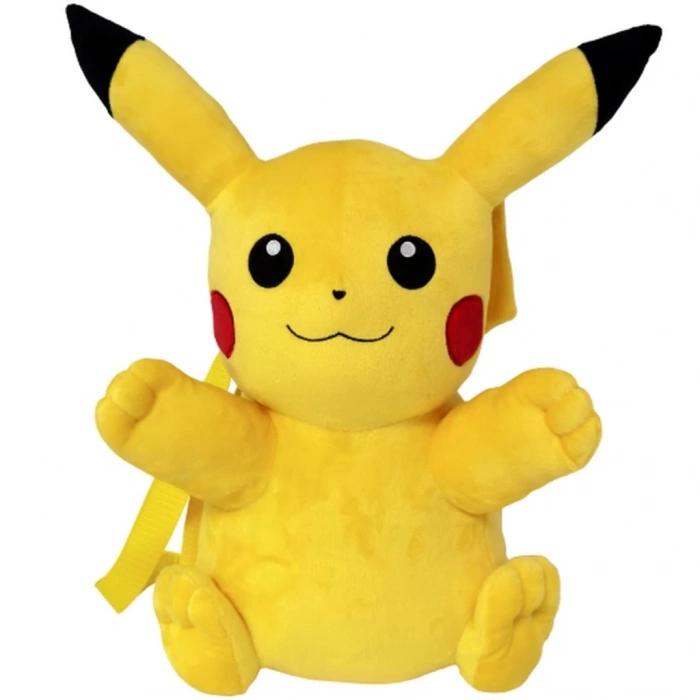 Mey İthalat®  Pokemon Pikachu Peluş Sırt Çantası