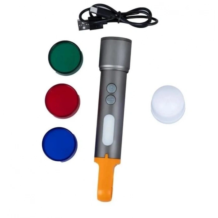 Mey İthalat® Powerdeks PD-3900 Çok Fonksiyonlu Zoomlu Şarjlı El Feneri