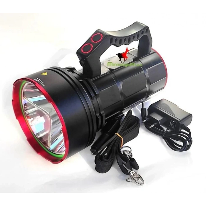 Mey İthalat® Powerdeks PD-7800 40 Şarjlı Güçlü El Feneri 40 Watt