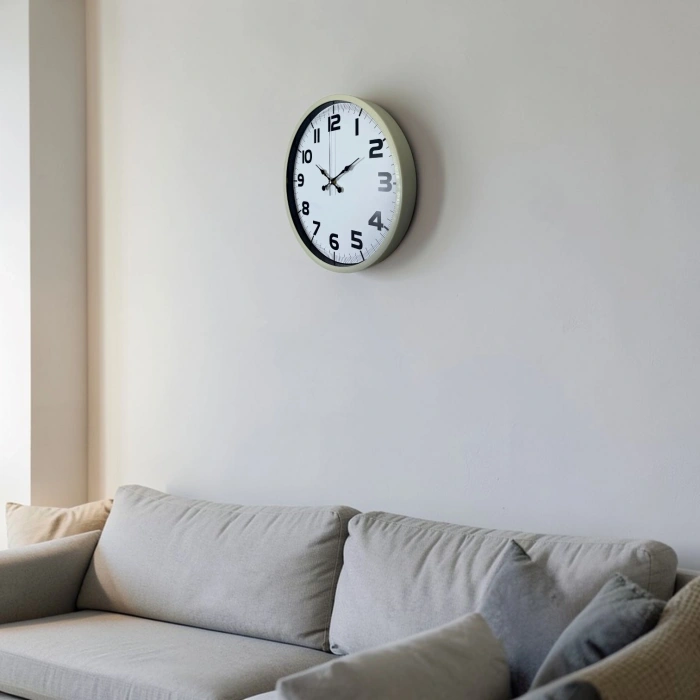 Mey İthalat® Pure Krem 36 Cm Klasik Duvar Saati