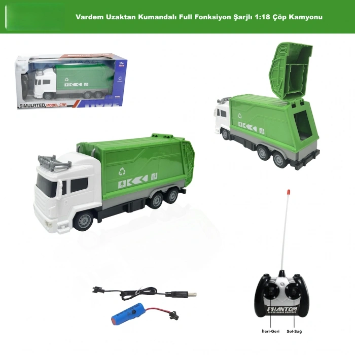 Mey İthalat® RG-618-6A-7A UK FF ŞARJLI 1 16 KAMYON DAMPERLİ