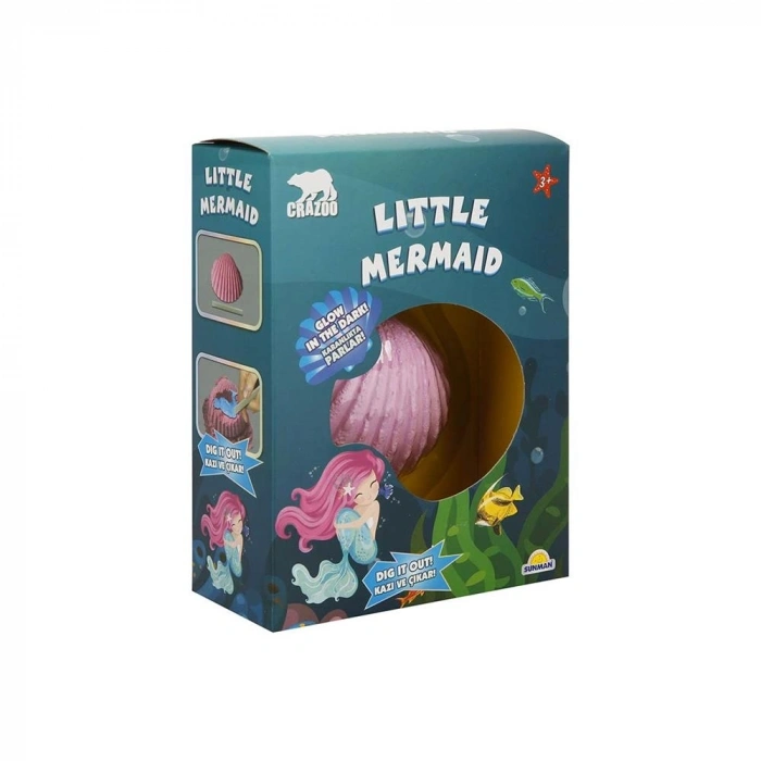 Mey İthalat® S00003200 KAZI SET FOSİL SERİSİ DENİZKIZI PARLAYAN