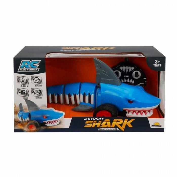 Mey İthalat® S00003399 Stunrt 360 Derece Dönen Uzaktan Kumandalı Köpek Balığı