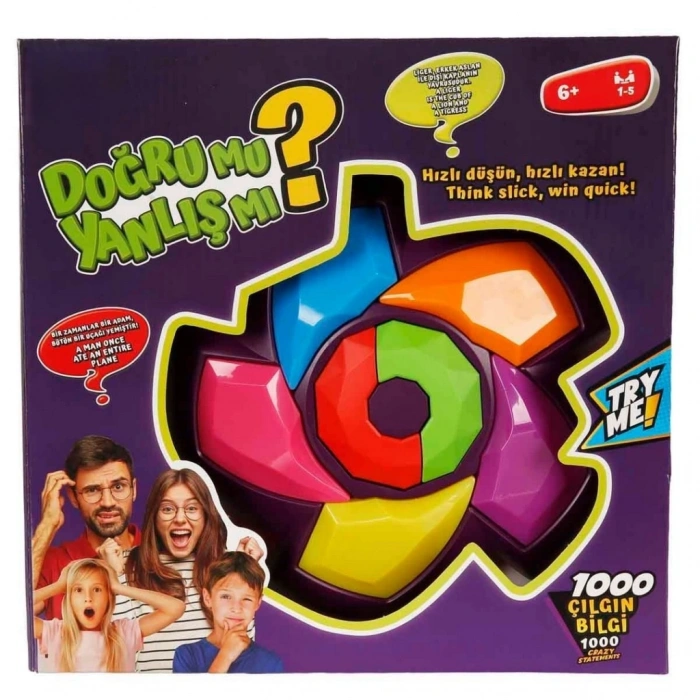 Mey İthalat® Sesli ve Işıklı Doğru Mu Yanlış Mı Kutu Oyunu