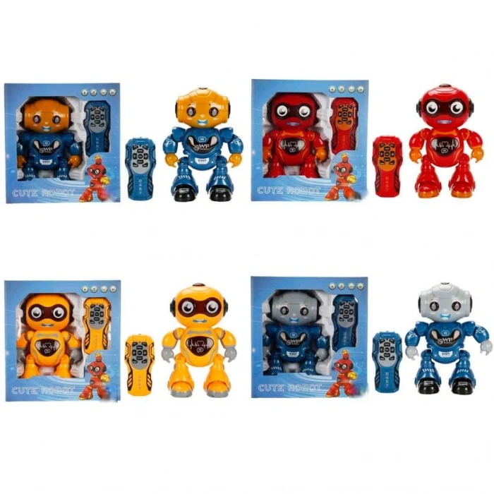 Mey İthalat® Sesli ve Işıklı Uzaktan Kumandalı Dans Eden Sevimli Robot