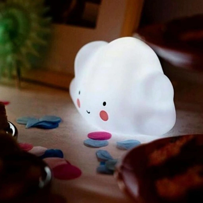 Mey İthalat®  Sevimli Bulut Şeklinde Led Dekoratif Gece ası Aydınlatması