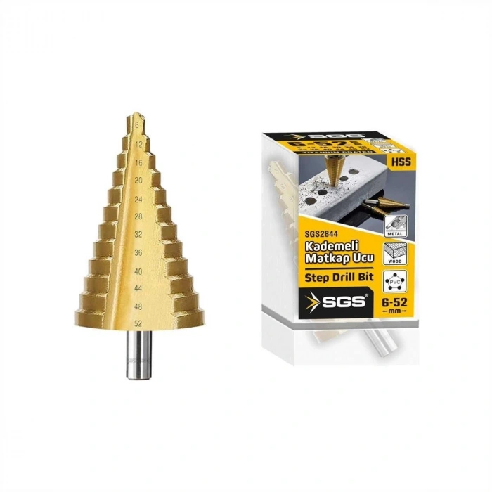 Mey İthalat® Sgs 2844 Hss Kademeli Matkap Uç 6-52 mm